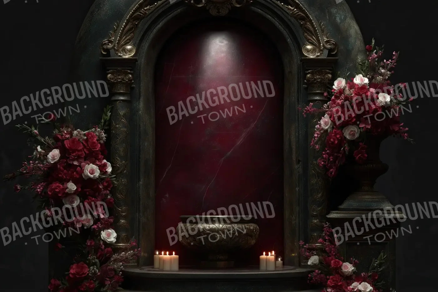 Candlelit Shrine Arch 12’x8’ UltraCloth (144 x 96 inch) Backdrop