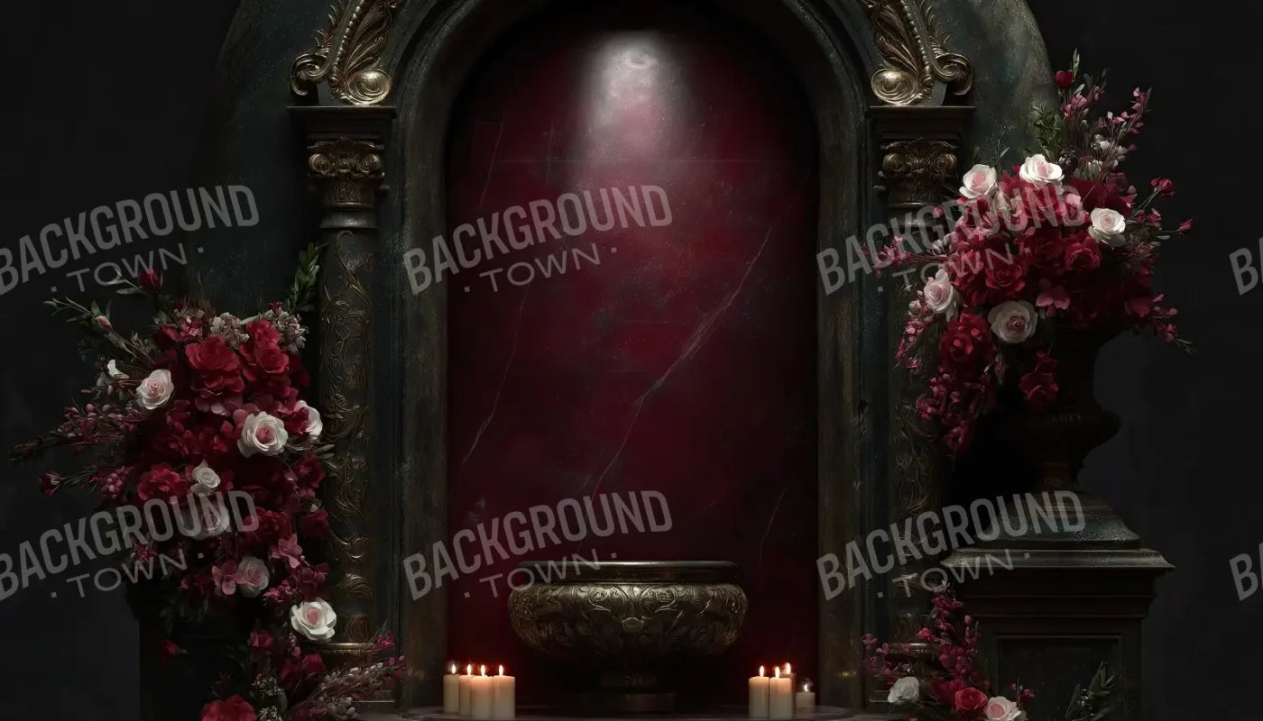 Candlelit Shrine Arch 14’x8’ UltraCloth (168 x 96 inch) Backdrop