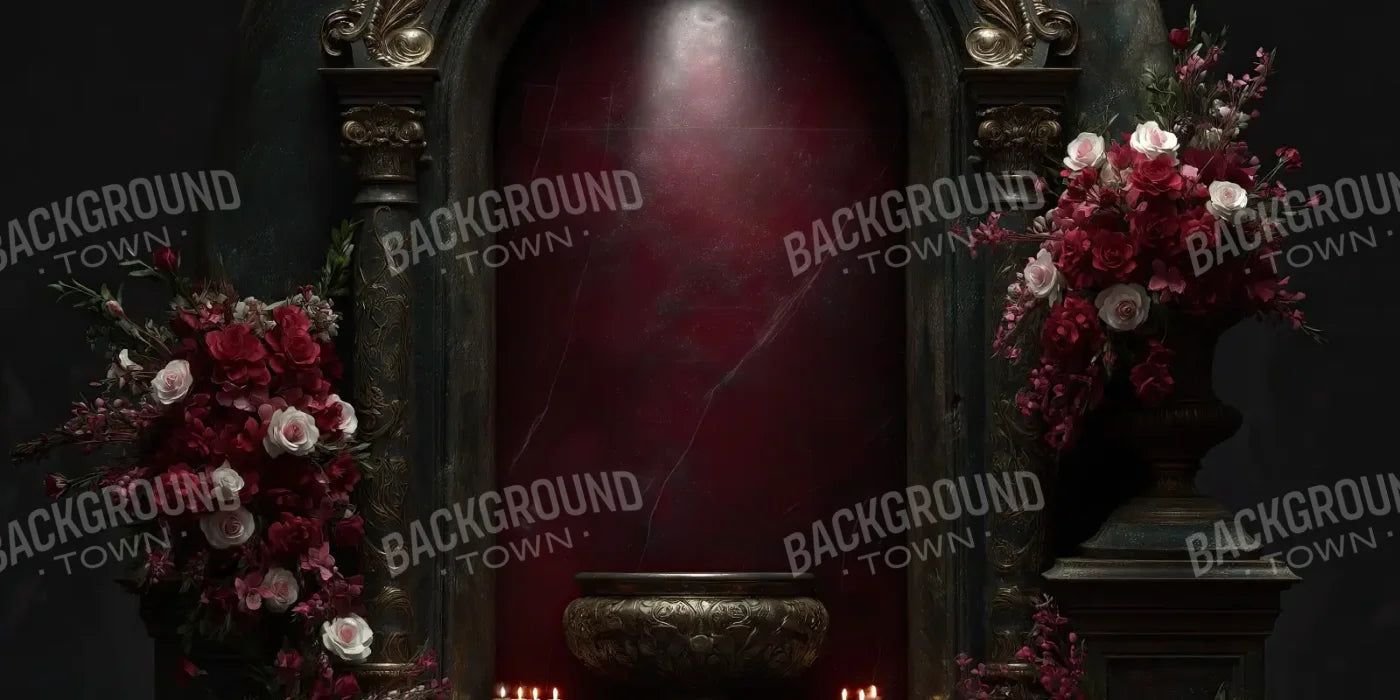 Candlelit Shrine Arch 20’x10’ UltraCloth (240 x 120 inch) Backdrop