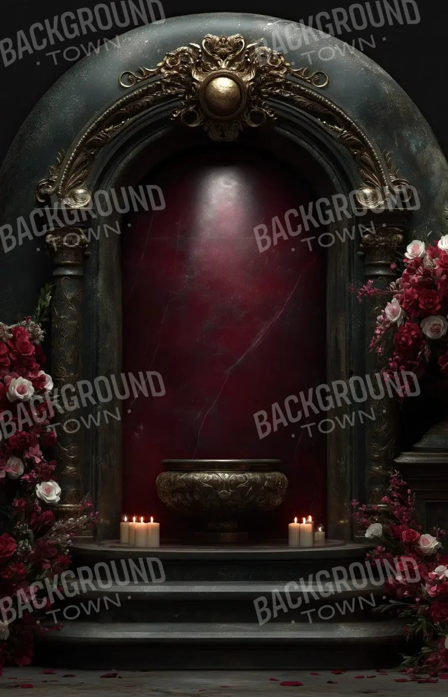 Candlelit Shrine Arch 9’x14’ UltraCloth (108 x 168 inch) Backdrop