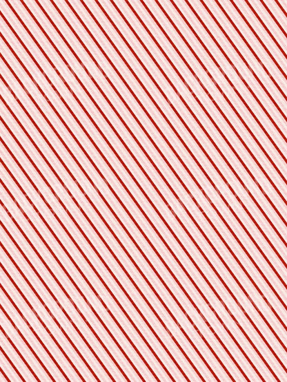 Candy Cane 5X7 Ultracloth ( 60 X 84 Inch ) Backdrop