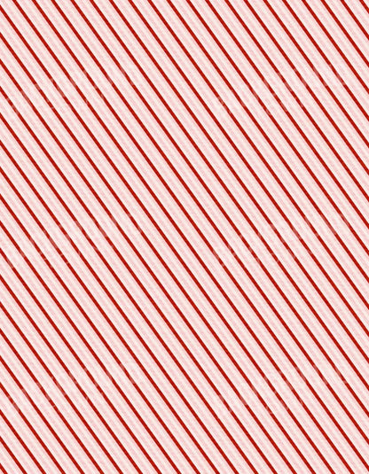 Candy Cane 6X8 Fleece ( 72 X 96 Inch ) Backdrop