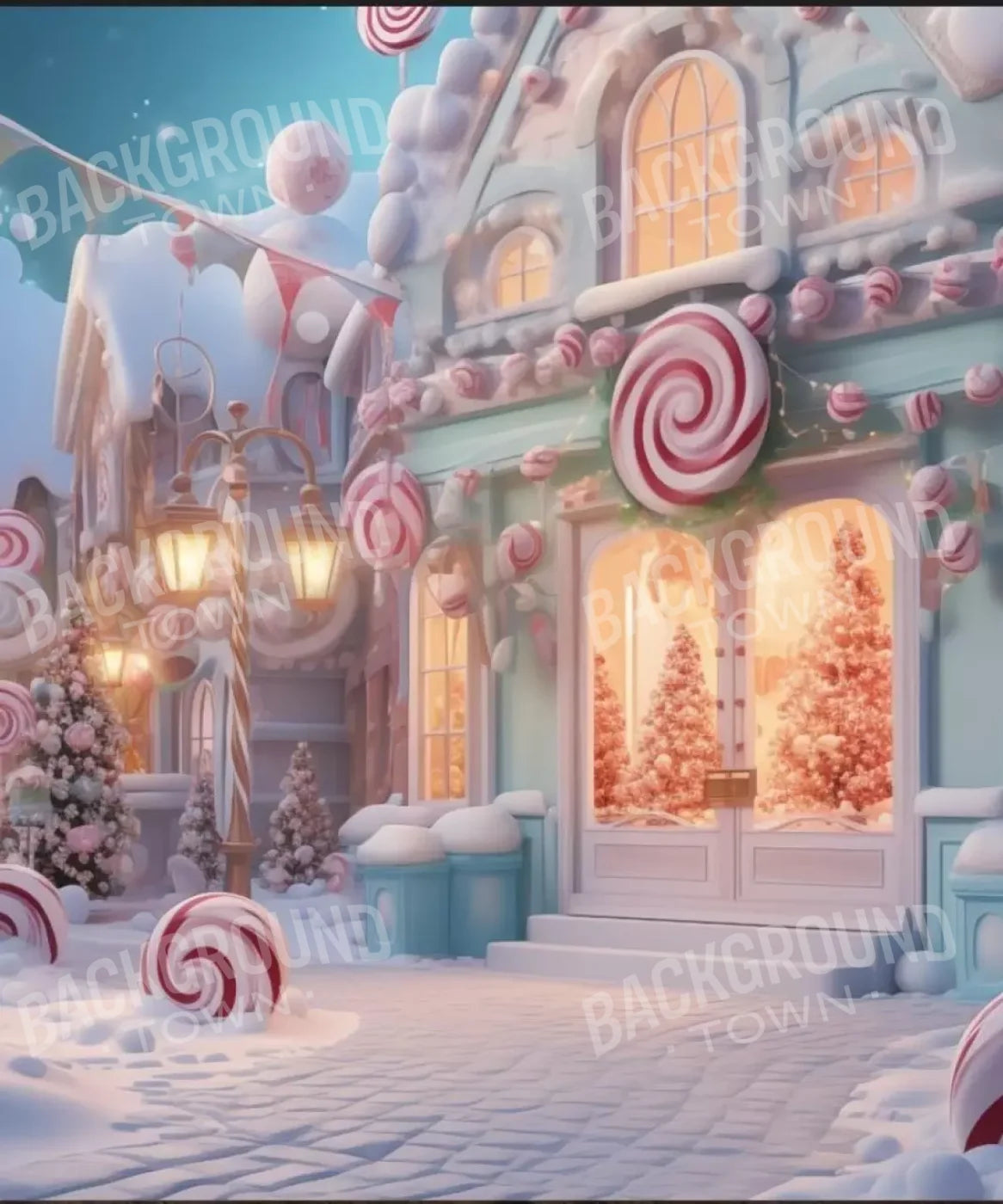 Candy Town Iv 10’X12’ Ultracloth (120 X 144 Inch) Backdrop