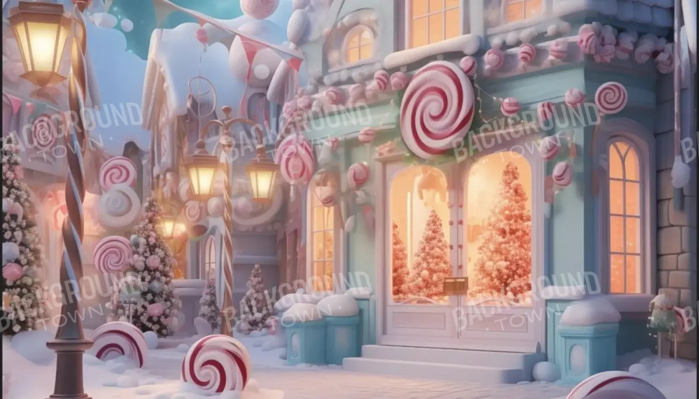 Candy Town Iv 14’X8’ Ultracloth (168 X 96 Inch) Backdrop