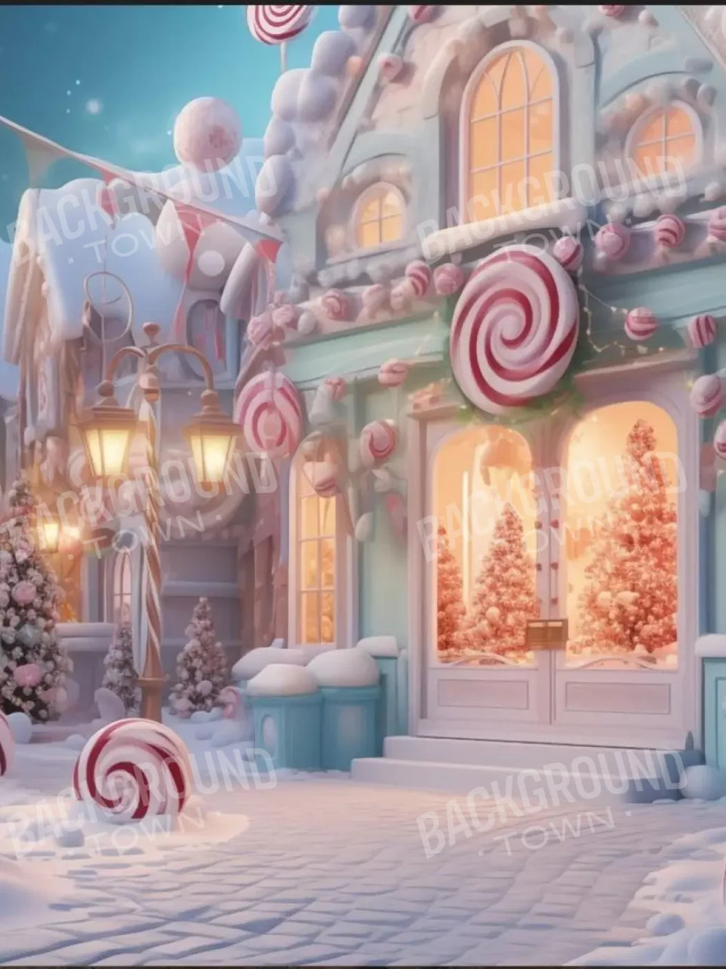 Candy Town Iv 6’X8’ Fleece (72 X 96 Inch) Backdrop