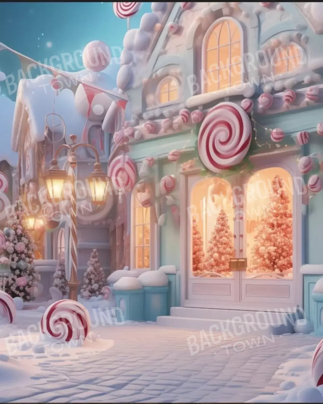 Candy Town Iv 8’X10’ Fleece (96 X 120 Inch) Backdrop
