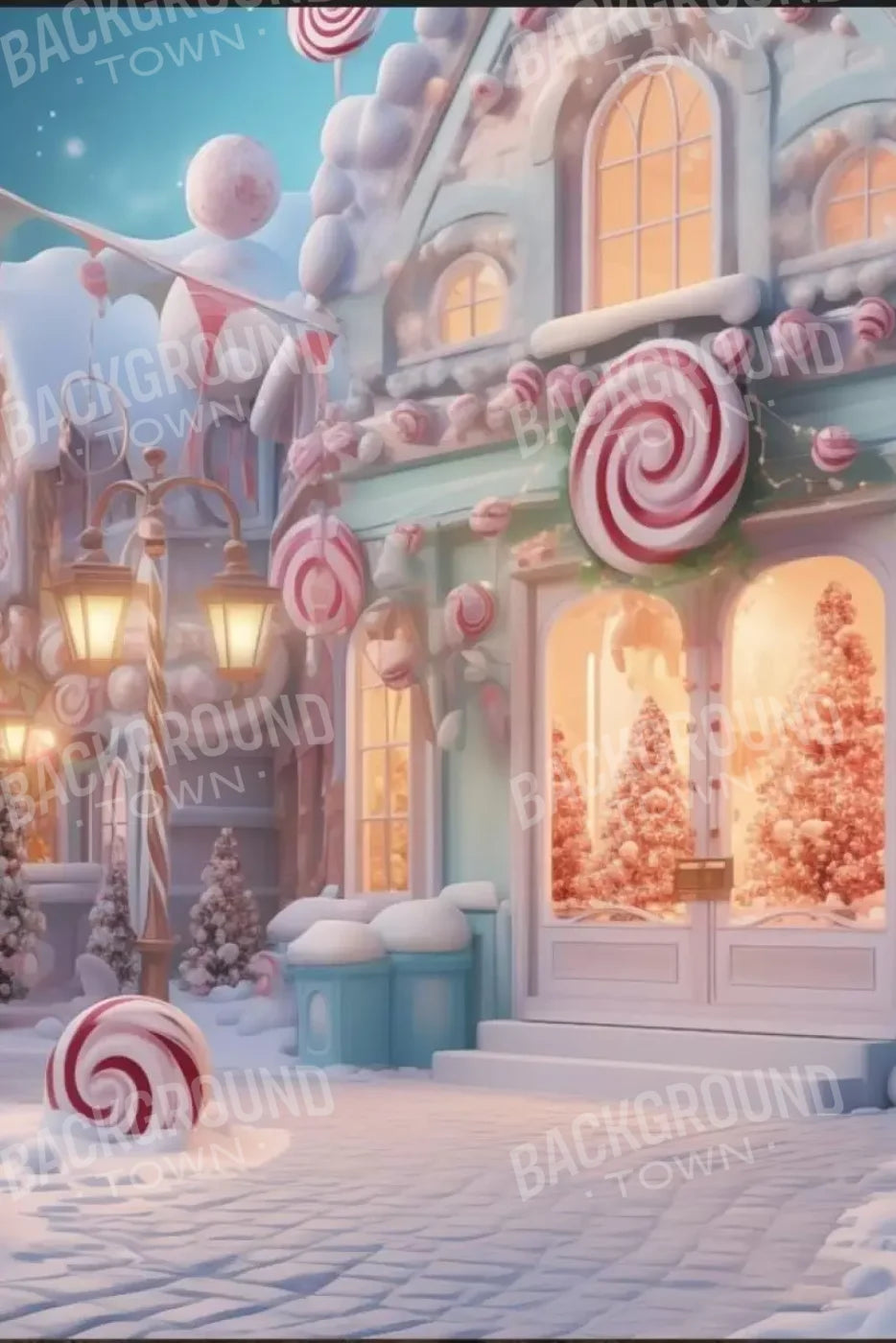 Candy Town Iv 8’X12’ Ultracloth (96 X 144 Inch) Backdrop