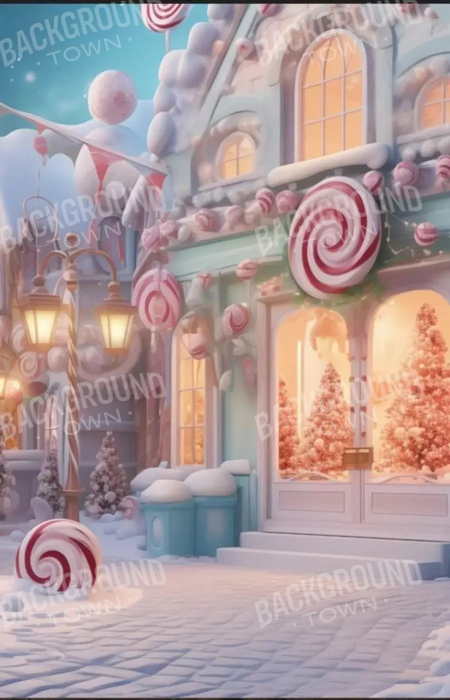 Candy Town Iv 9’X14’ Ultracloth (108 X 168 Inch) Backdrop
