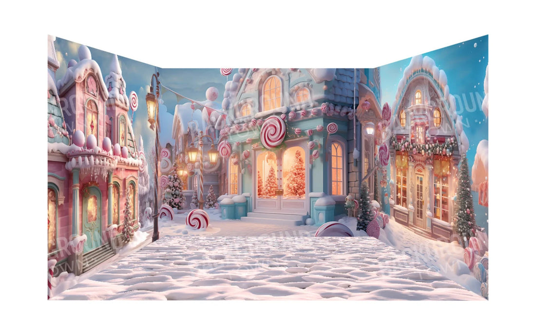 Candy Town Christmas Bundle Backdrop