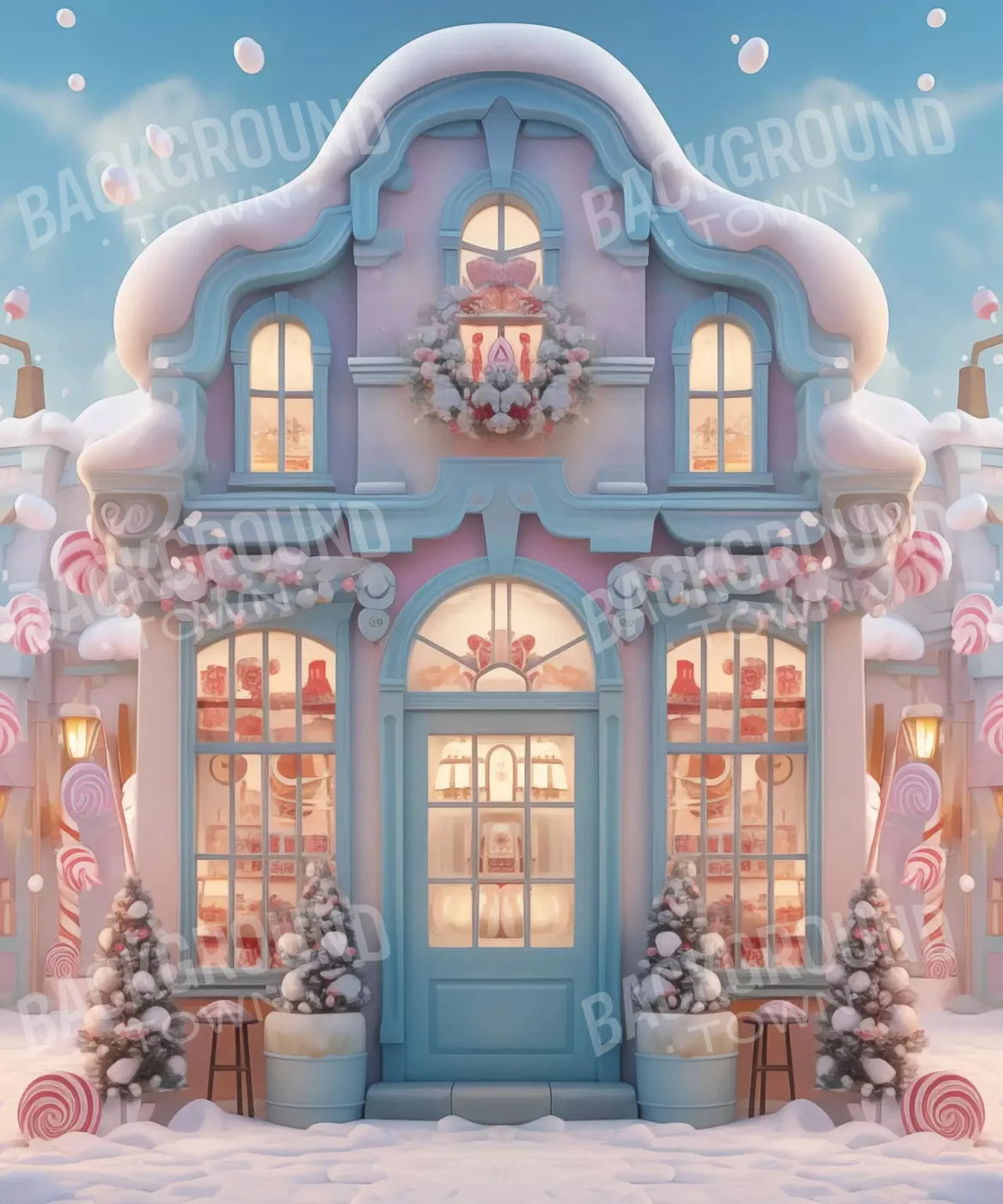 Candy Town 1.2 10X12 Ultracloth ( 120 X 144 Inch ) Backdrop