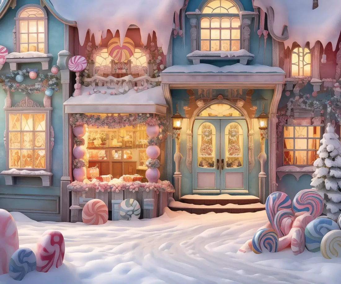 Multi-Color Christmas Backdrop for Photography