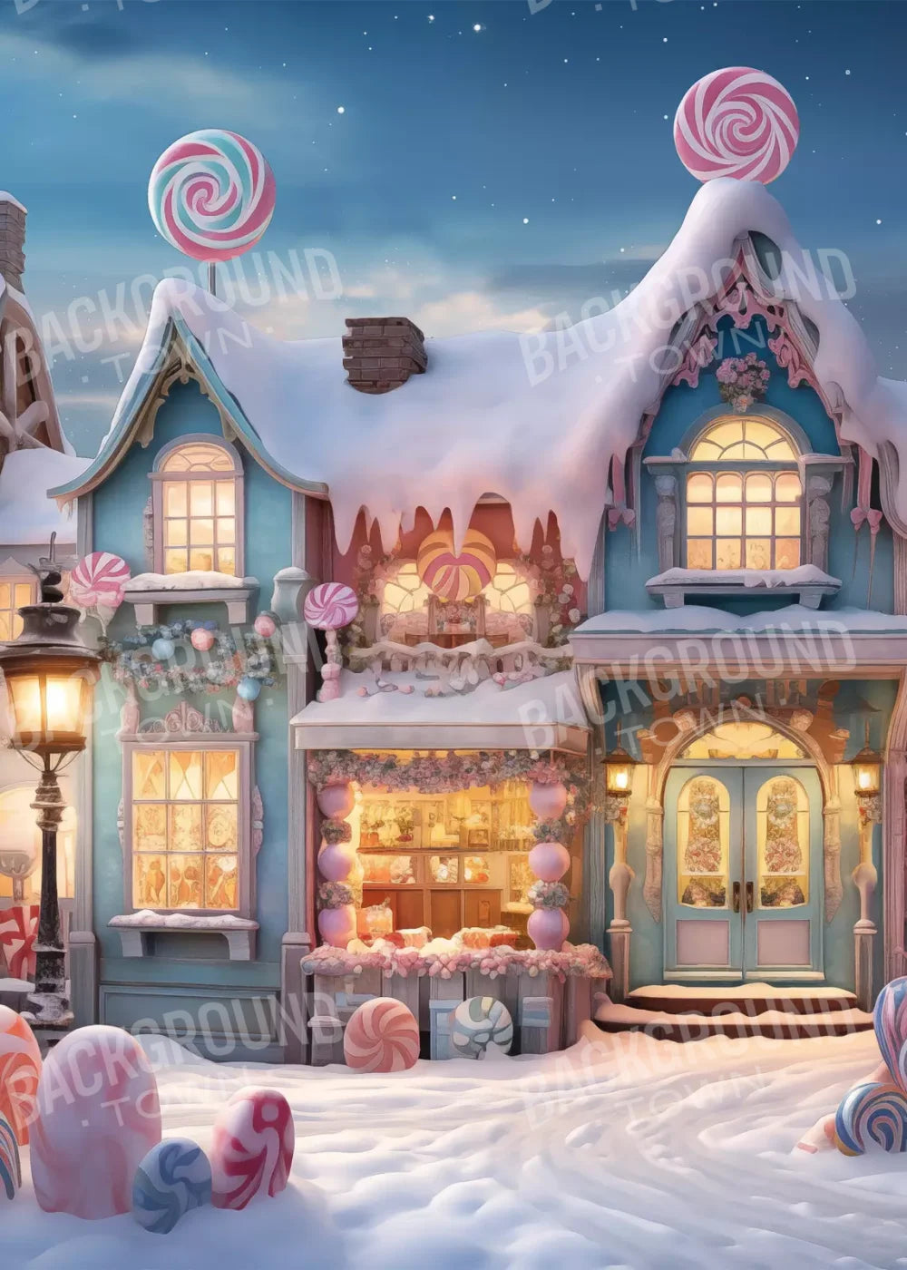 Candy Town 2.2 5X7 Ultracloth ( 60 X 84 Inch ) Backdrop
