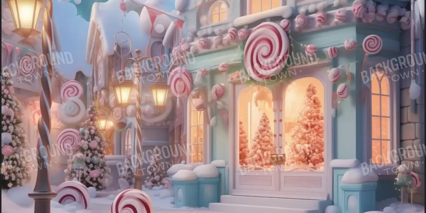 Candy Town Iv 20’X10’ Ultracloth (240 X 120 Inch) Backdrop