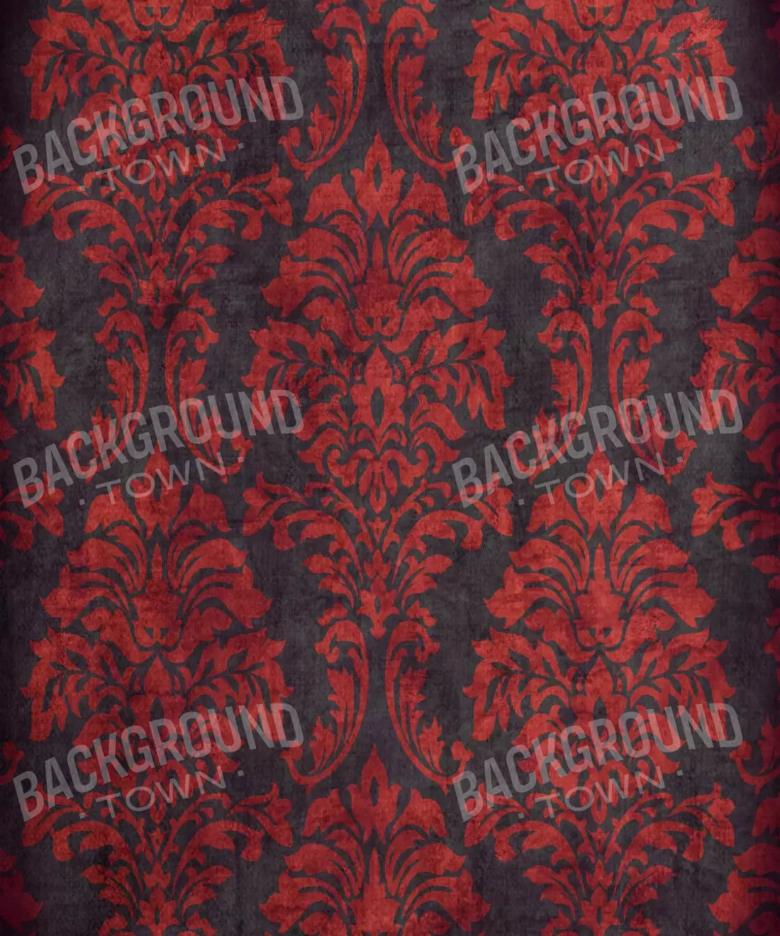 Red Damask Backdrop for Photography