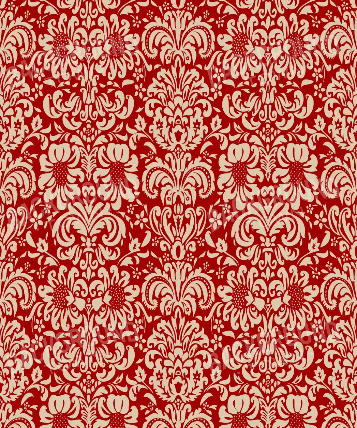 Red Damask Backdrop for Photography