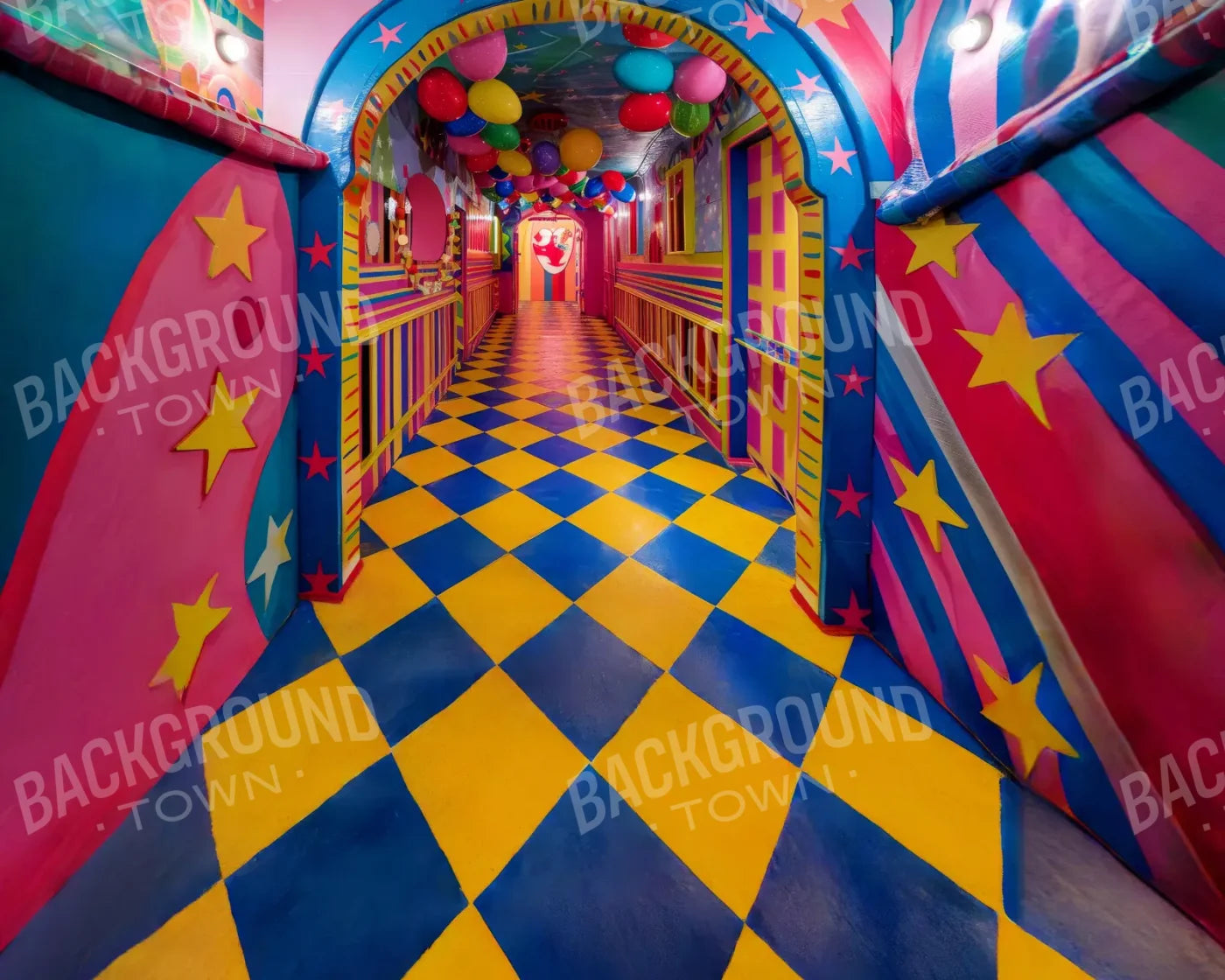 Carnival Funhouse 10’x8’ Fleece (120 x 96 inch) Backdrop