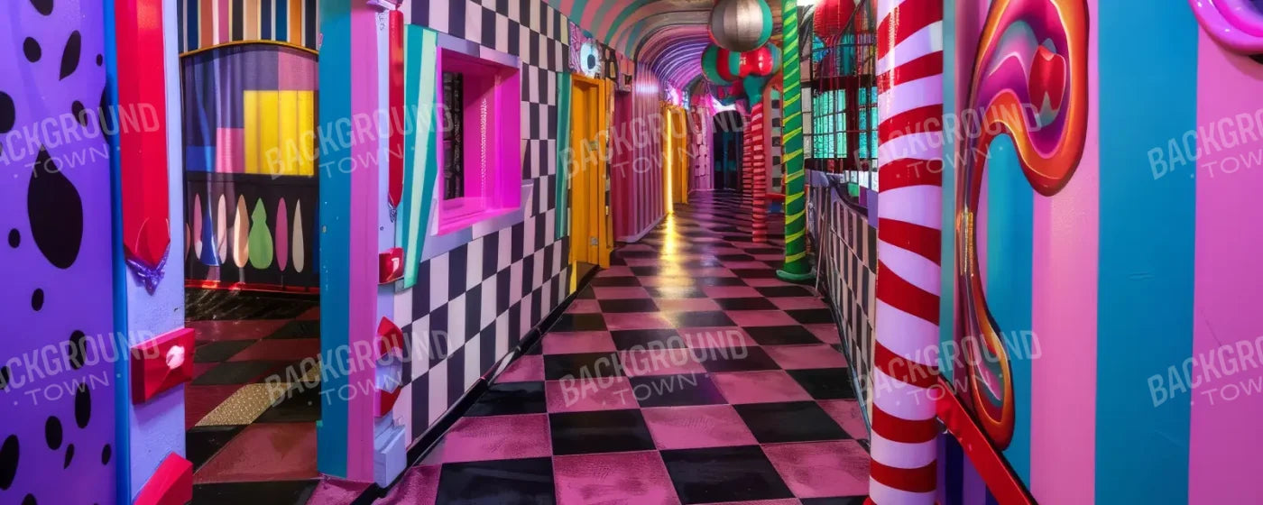 Carnival Funhouse I 20’x8’ UltraCloth (240 x 96 inch) Backdrop