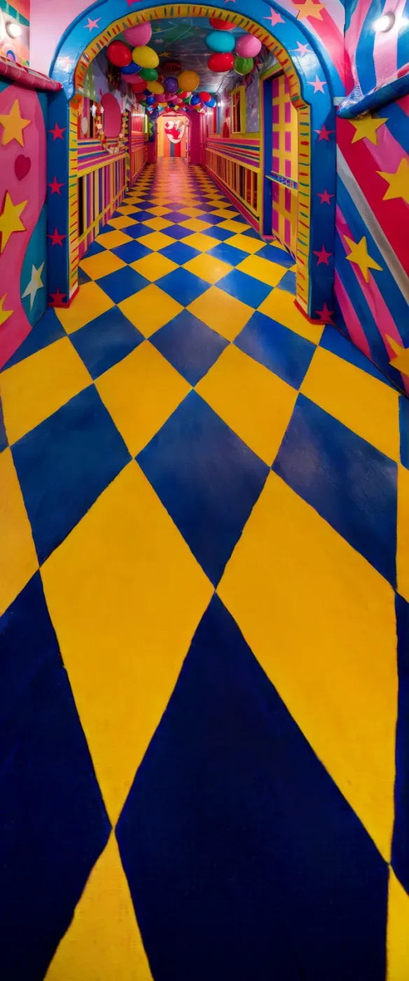 Carnival Funhouse II Sweep Backdrop