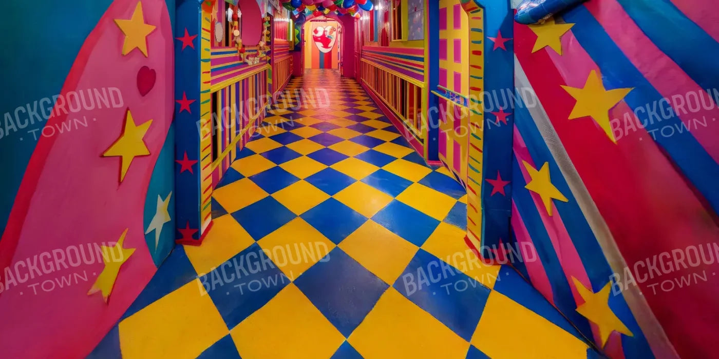 Carnival Funhouse 20’x10’ UltraCloth (240 x 120 inch) Backdrop