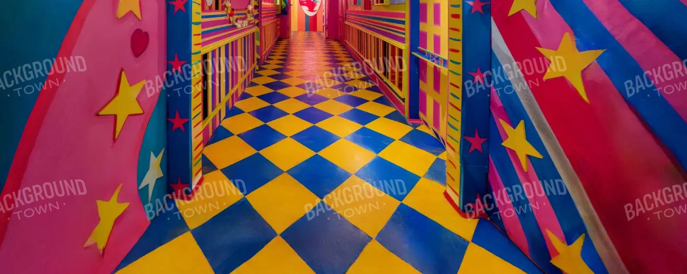 Carnival Funhouse 20’x8’ UltraCloth (240 x 96 inch) Backdrop
