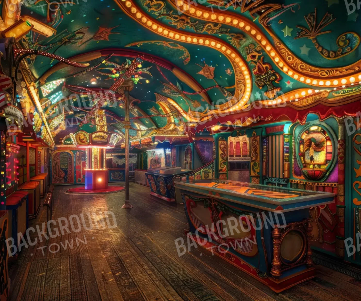 Carnival Funhouse III 12’x10’ UltraCloth (144 x 120 inch) Backdrop