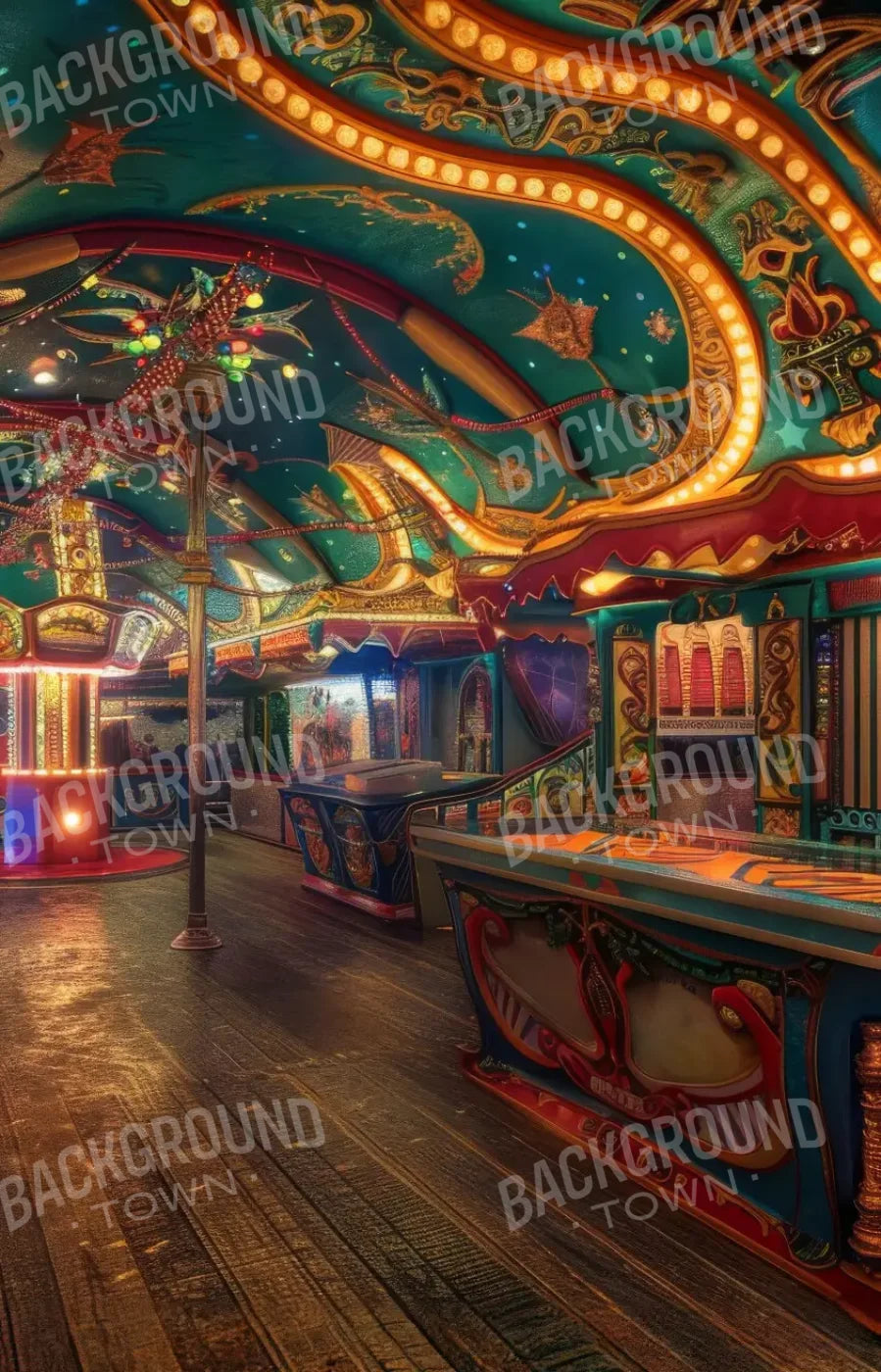 Carnival Funhouse III 9’x14’ UltraCloth (108 x 168 inch) Backdrop