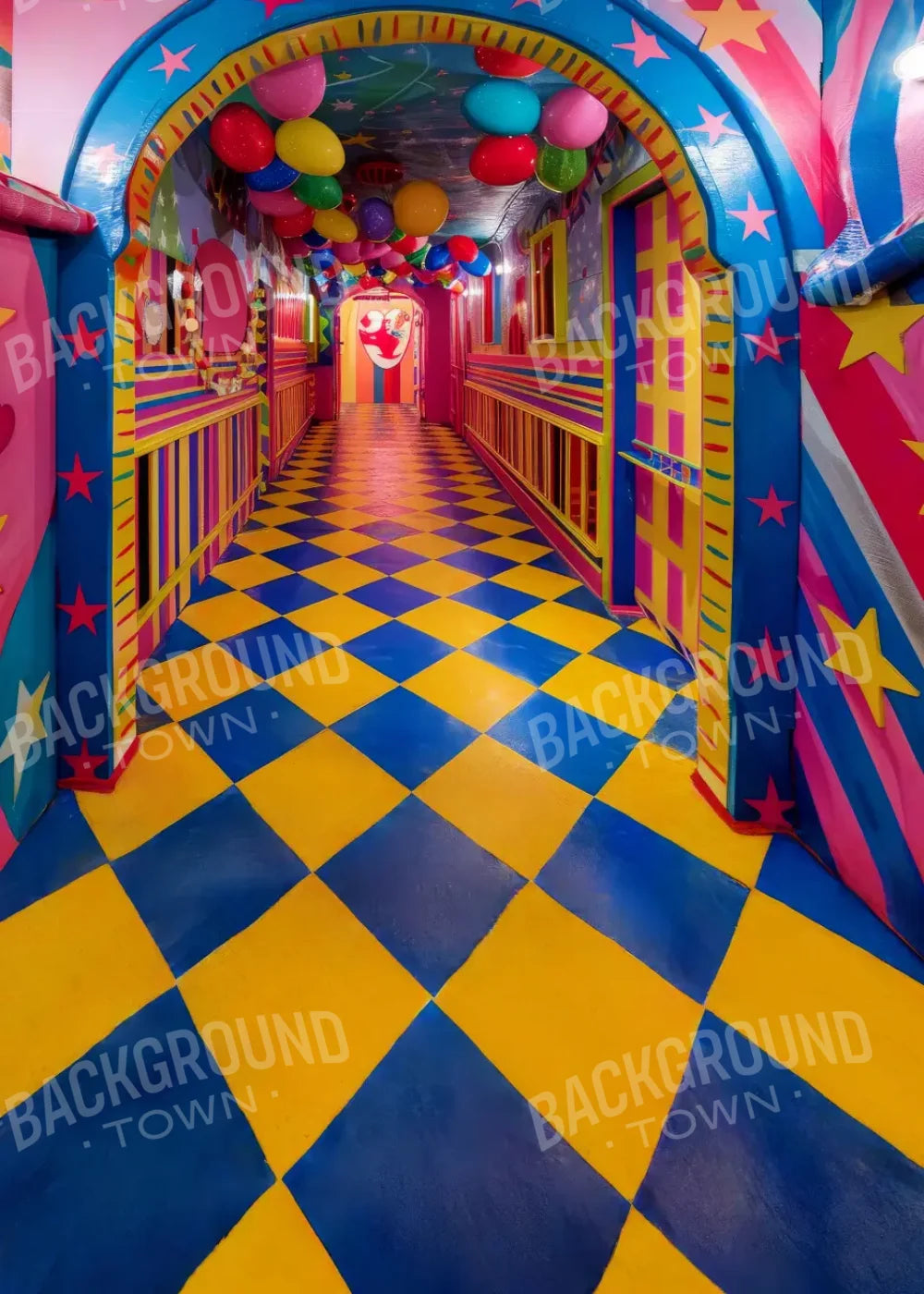 Carnival Funhouse 5’x7’ UltraCloth (60 x 84 inch) Backdrop