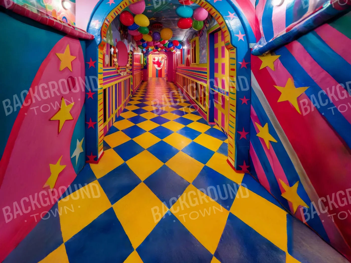 Carnival Funhouse 6’8x5’ Fleece (80 x 60 inch) Backdrop