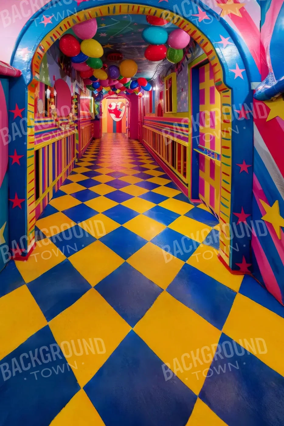 Carnival Funhouse 8’x12’ UltraCloth (96 x 144 inch) Backdrop
