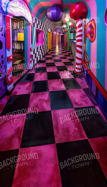 Carnival Funhouse Sweep 8’x14’ UltraCloth (96 x 168 inch) Backdrop