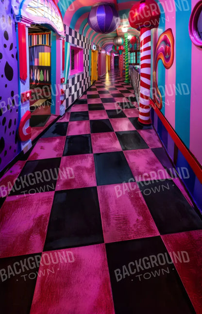 Carnival Funhouse Sweep 9’x14’ UltraCloth (108 x 168 inch) Backdrop