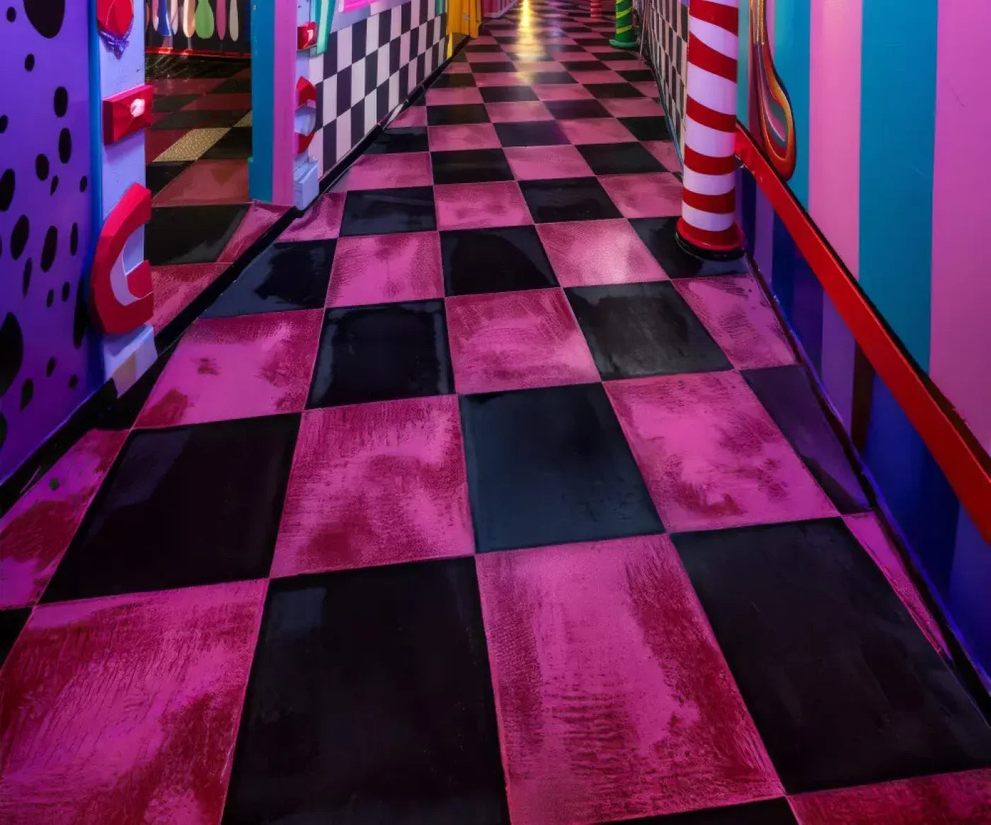 Carnival Funhouse Sweep 5’x4’2 Fleece (60 x 50 inch) Backdrop