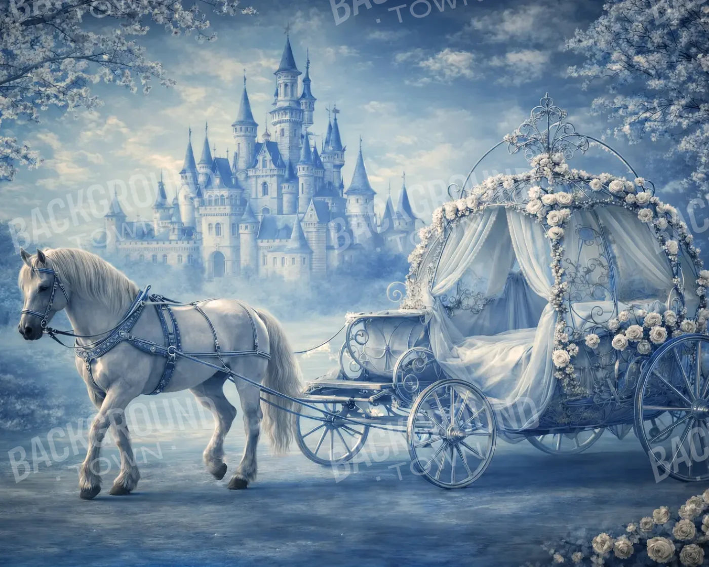 Carriage Ride Home 10’x8’ Fleece (120 x 96 inch) Backdrop