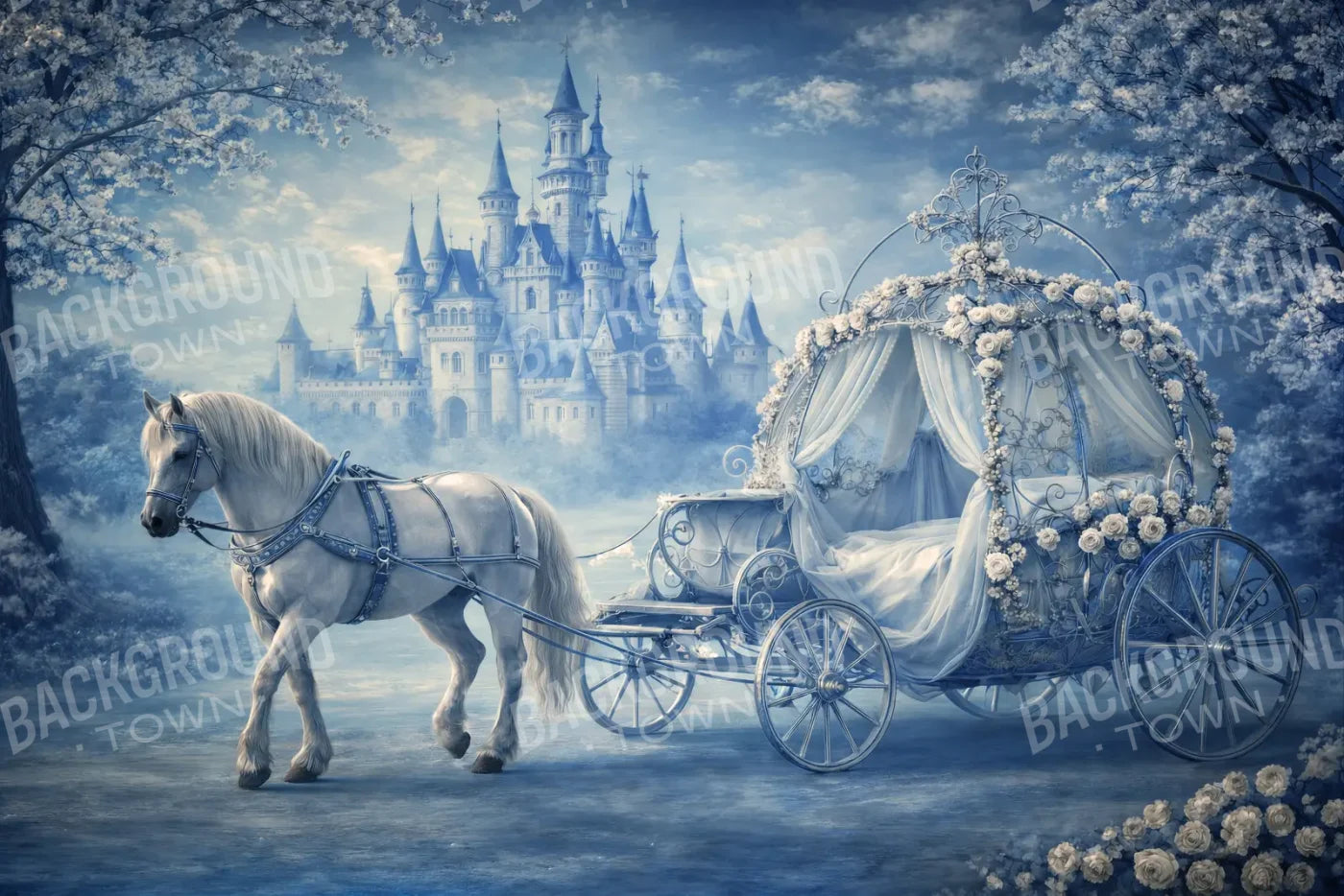 Carriage Ride Home 12’x8’ UltraCloth (144 x 96 inch) Backdrop