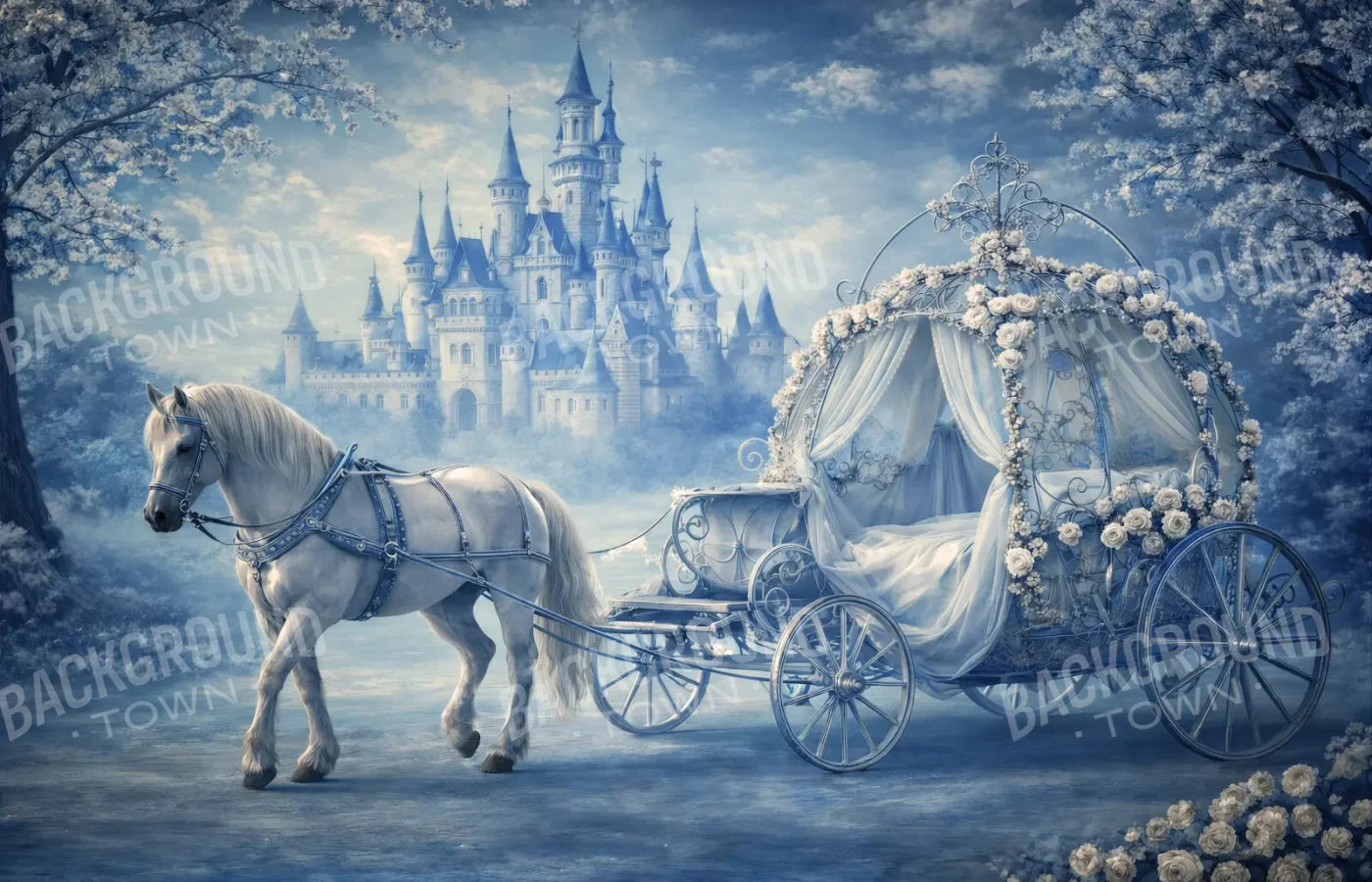 Carriage Ride Home 14’x9’ UltraCloth (168 x 108 inch) Backdrop