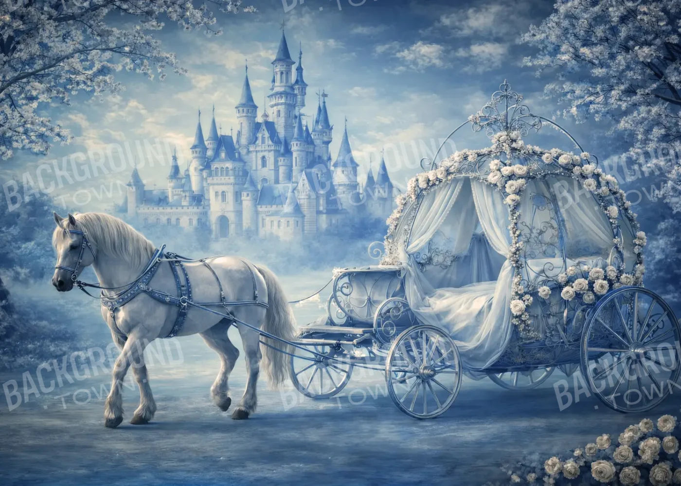 Carriage Ride Home 7’x5’ UltraCloth (84 x 60 inch) Backdrop