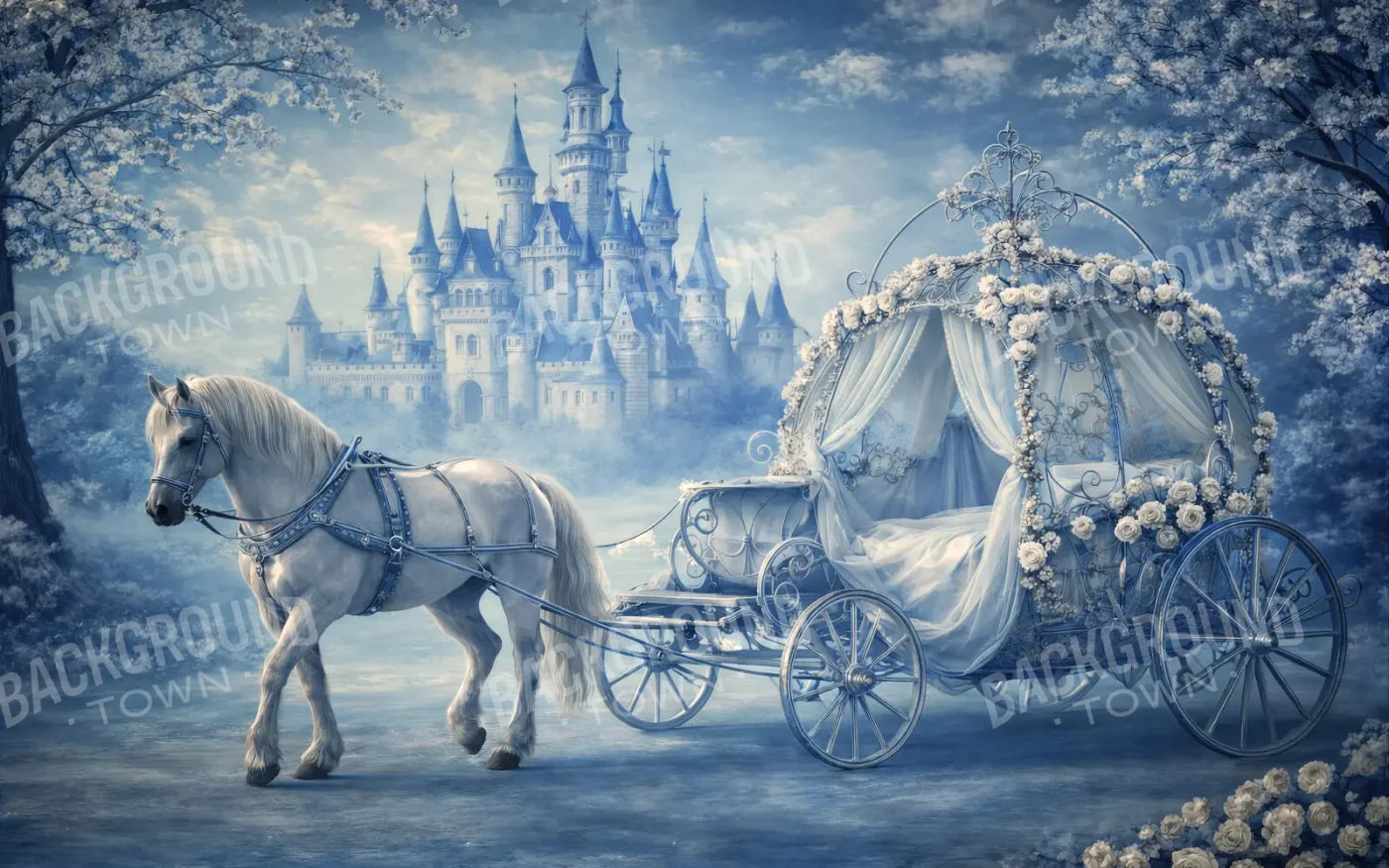 Carriage Ride Home 8’x5’ UltraCloth (96 x 60 inch) Backdrop