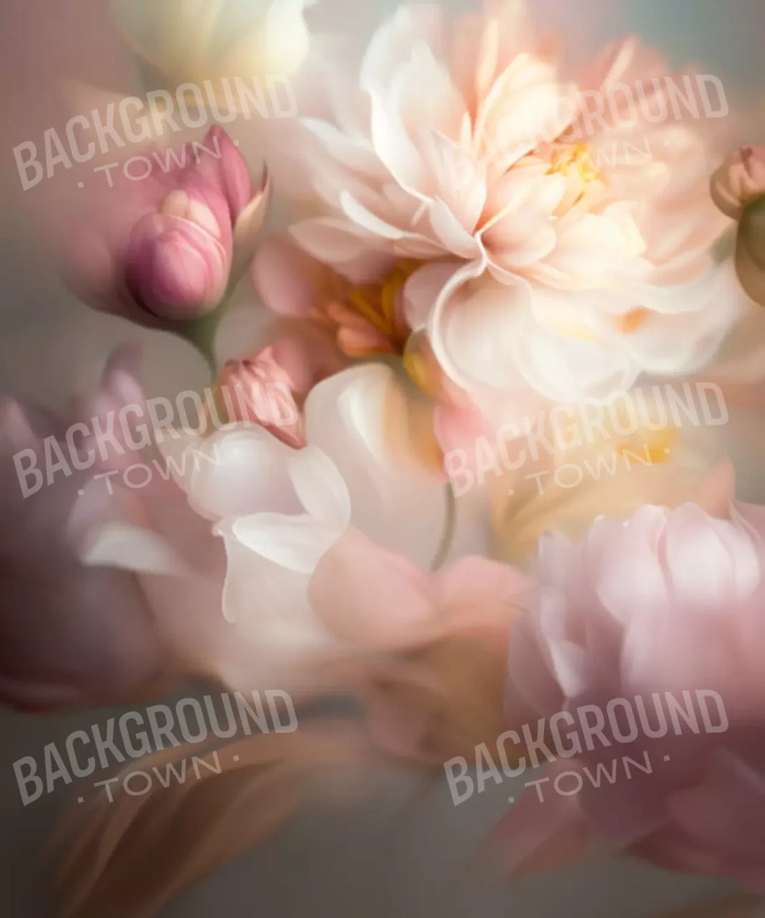 Flowers, Pink  Backdrop for Photography