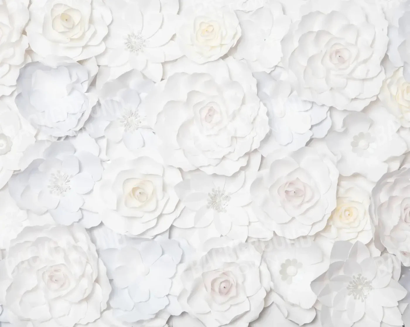 Carrie White Flowers 10’x8’ Fleece (120 x 96 inch) Backdrop