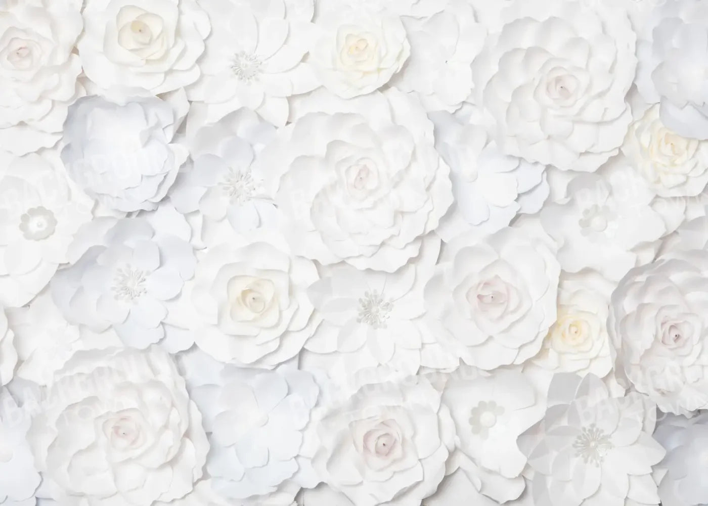 Carrie White Flowers 7’x5’ UltraCloth (84 x 60 inch) Backdrop