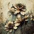 Beige Floral Backdrop for Photography