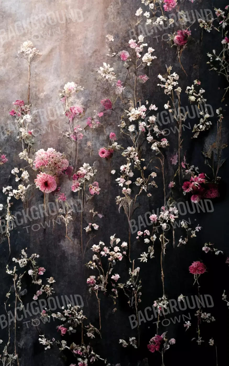 Cascading Pink And White Flowers 5’X8’ Ultracloth (60 X 96 Inch) Backdrop