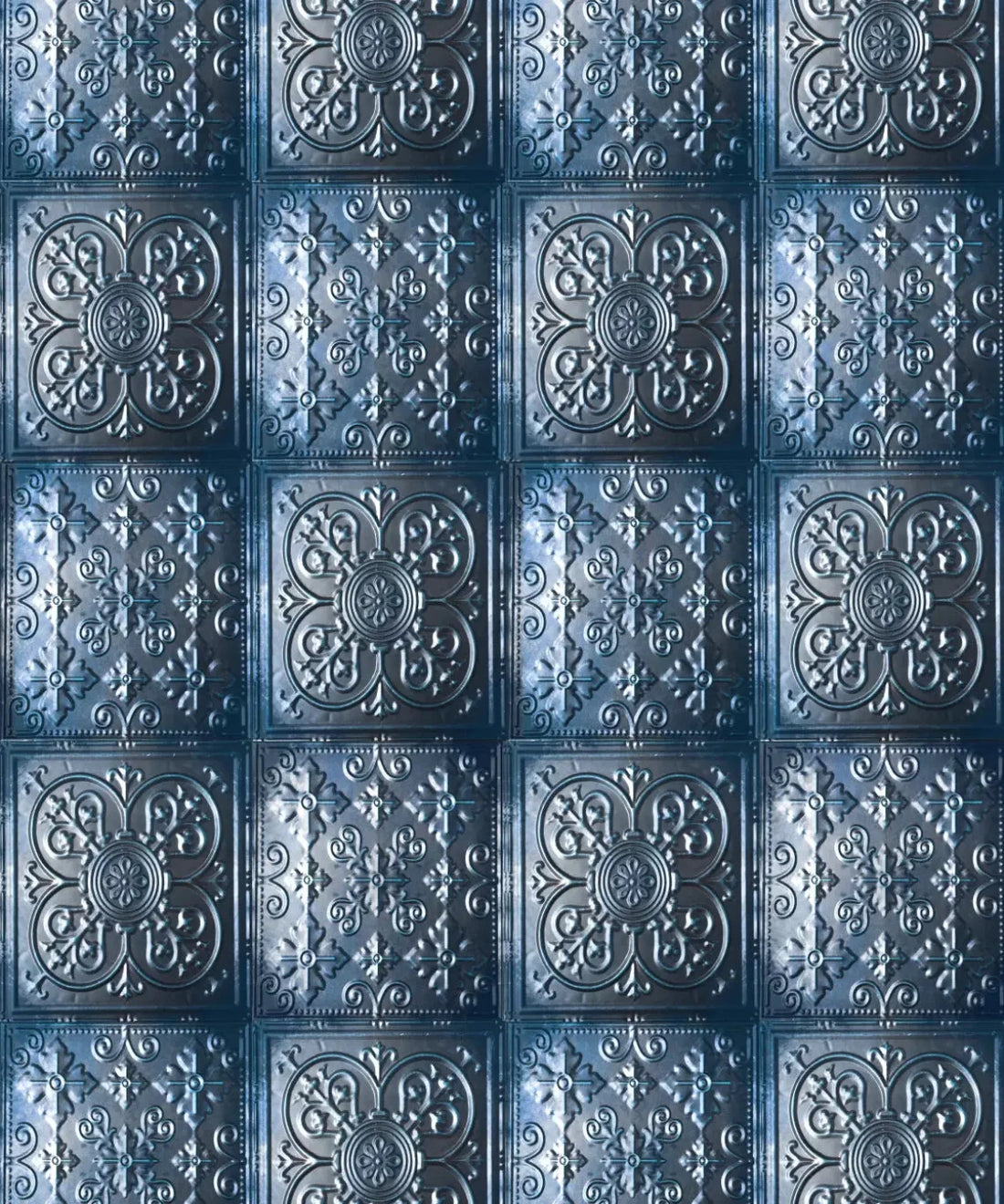 Blue Steel and Metal Backdrop for Photography