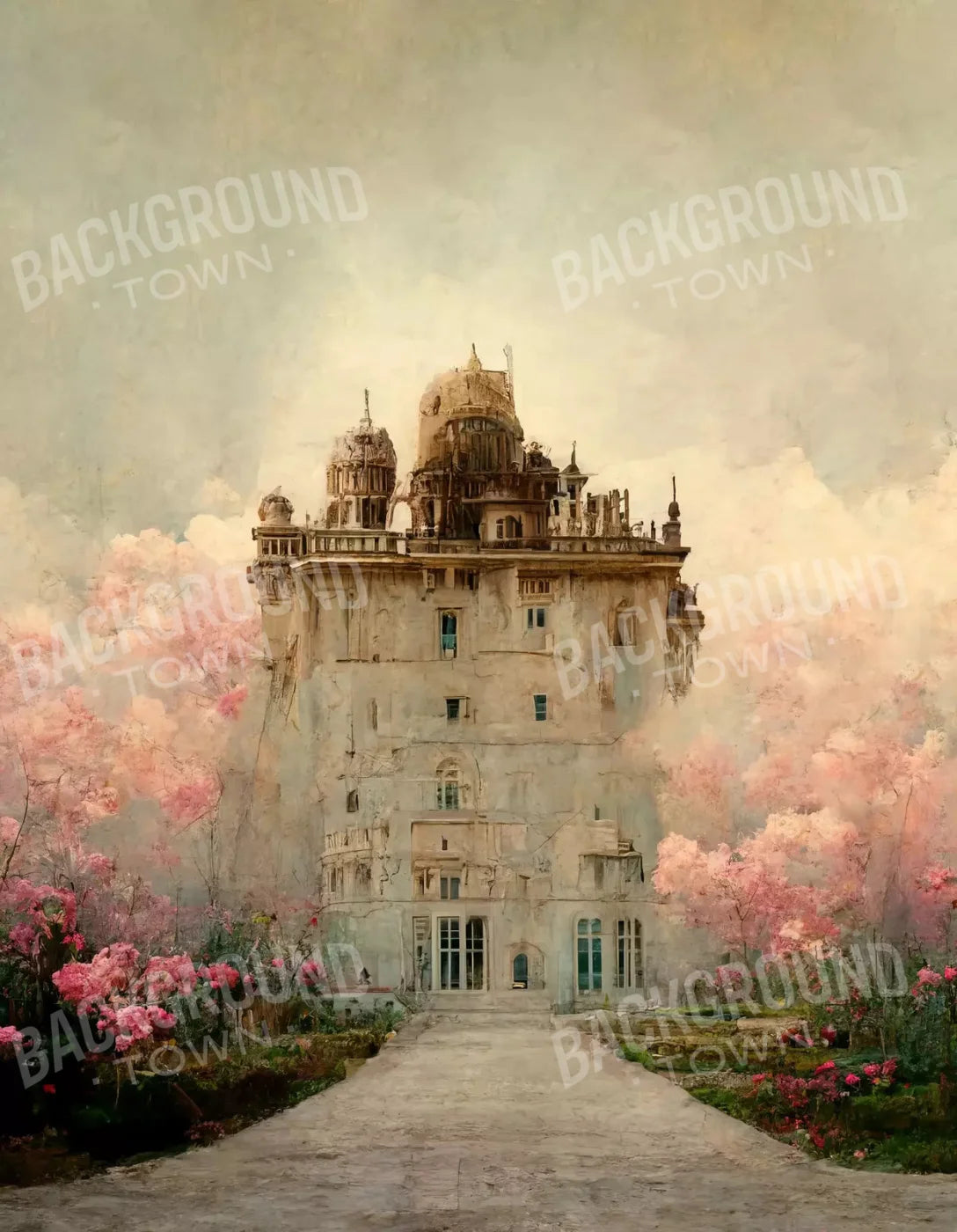 Castle 6X8 Fleece ( 72 X 96 Inch ) Backdrop