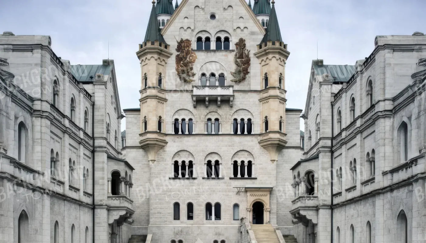 Castle Courtyard 14’x8’ UltraCloth (168 x 96 inch) Backdrop