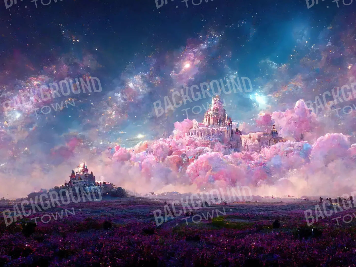 Castle In The Sky 7X5 Ultracloth ( 84 X 60 Inch ) Backdrop