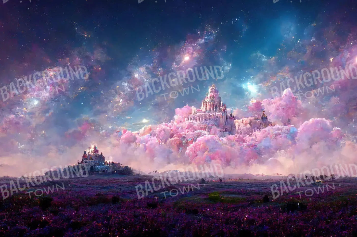 Castle In The Sky 8X5 Ultracloth ( 96 X 60 Inch ) Backdrop