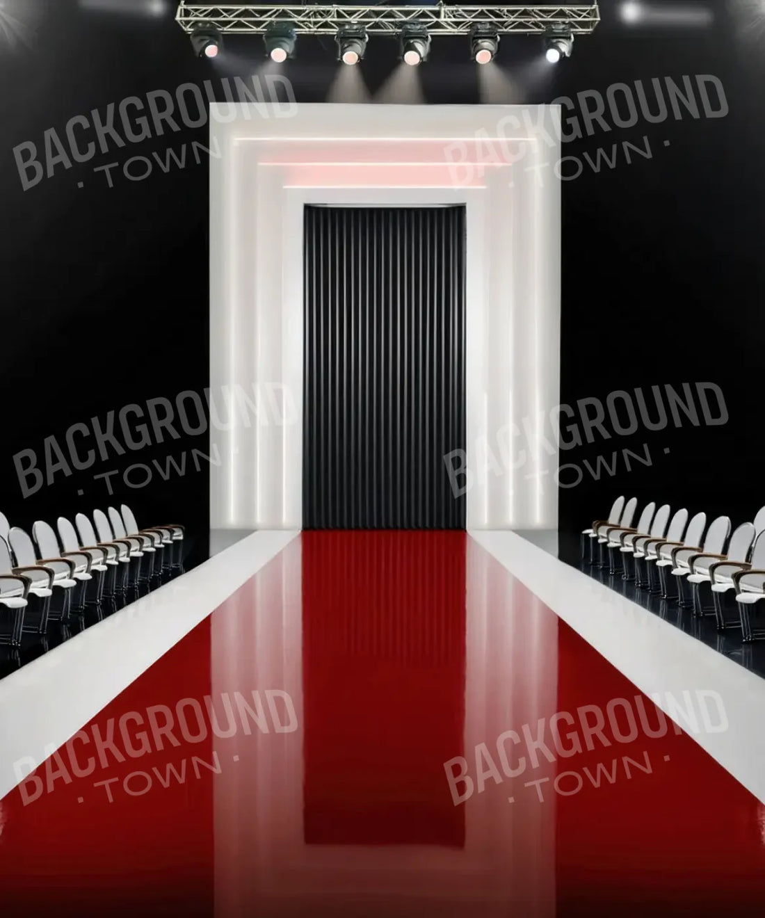 Black and Red  Backdrop for Photography