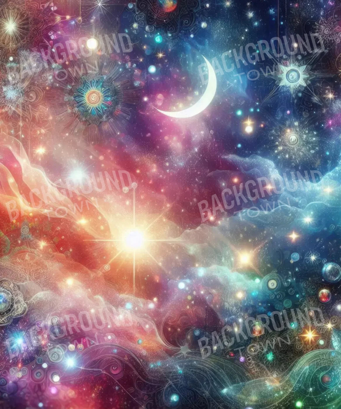 Celestial Wonder 10’X12’ Ultracloth (120 X 144 Inch) Backdrop