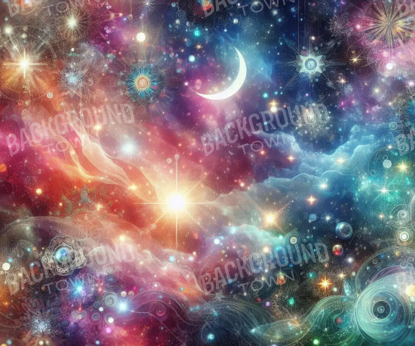 Celestial Wonder 12’X10’ Ultracloth (144 X 120 Inch) Backdrop